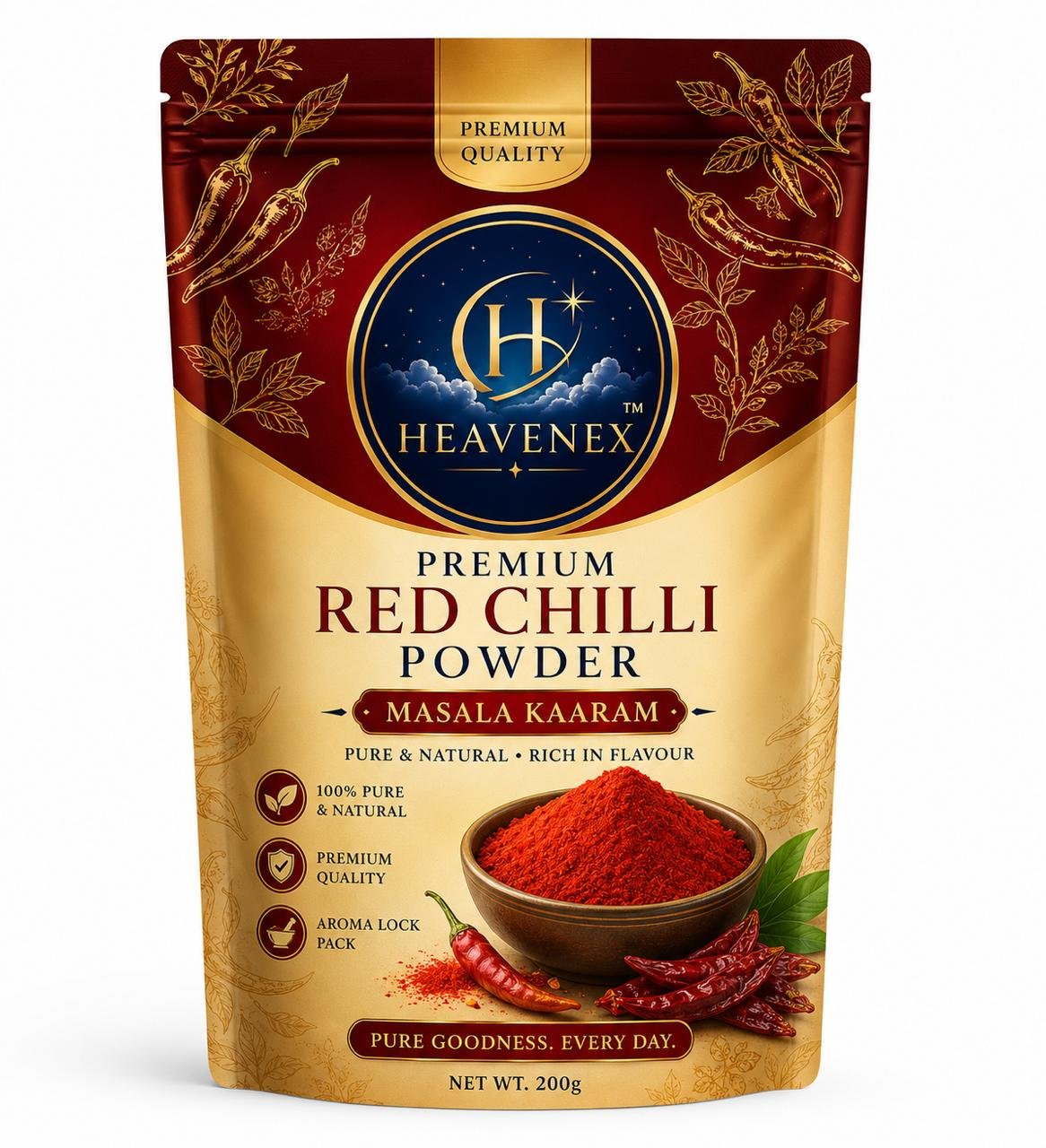 Heavenex premium red chilli powder, our signature Masala Kaaram blend